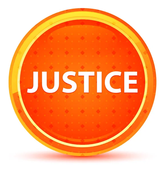 Justice Natural Orange Round Button — Stock Photo, Image