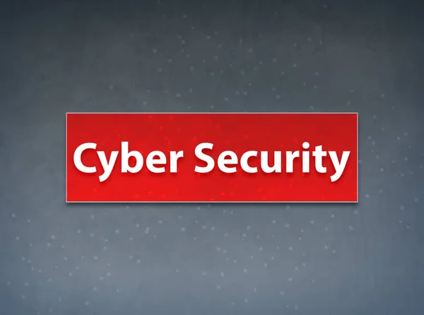 Cyber Security Red Banner Abstract Background — Stock Photo, Image