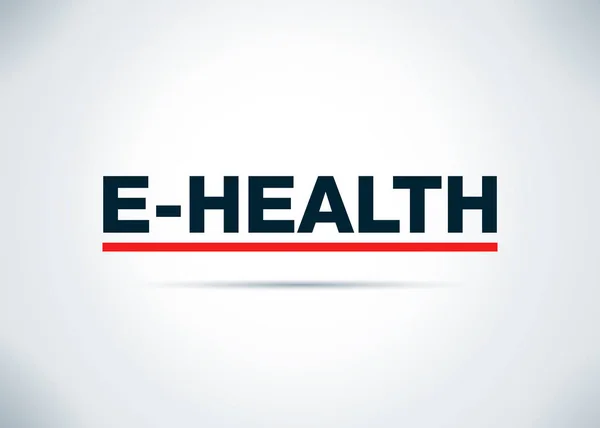 E-health Abstract Flat Background Design Illustration — Stock Photo, Image