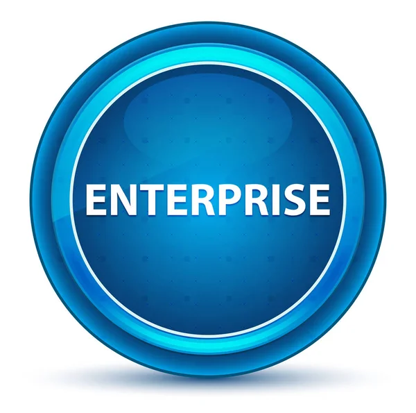 Enterprise Eyeball blauwe ronde knop — Stockfoto