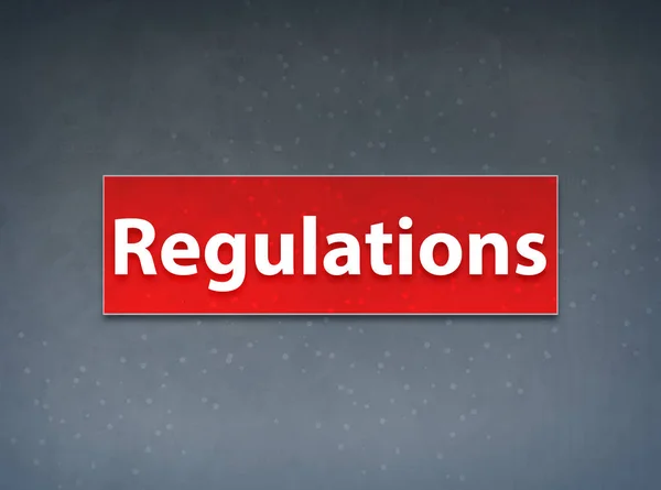 Regulations Red Banner Abstract Background — Stock Photo, Image