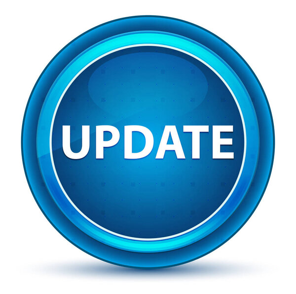 Update Eyeball Blue Round Button