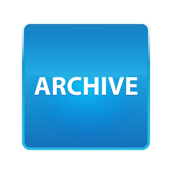 Archivio pulsante quadrato blu lucido — Foto Stock