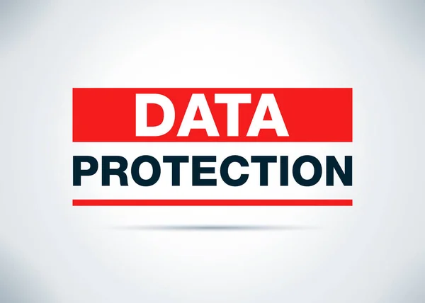 Protection des données Résumé Schéma de fond plat Illustration — Photo