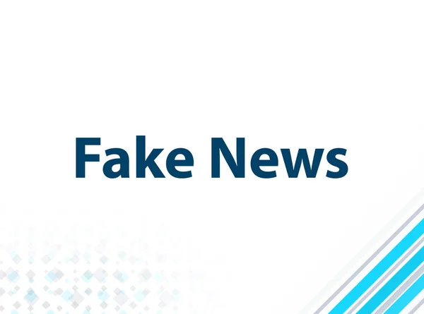 Fake News Modern Flat Design Blue Abstract Background — Stock Photo, Image
