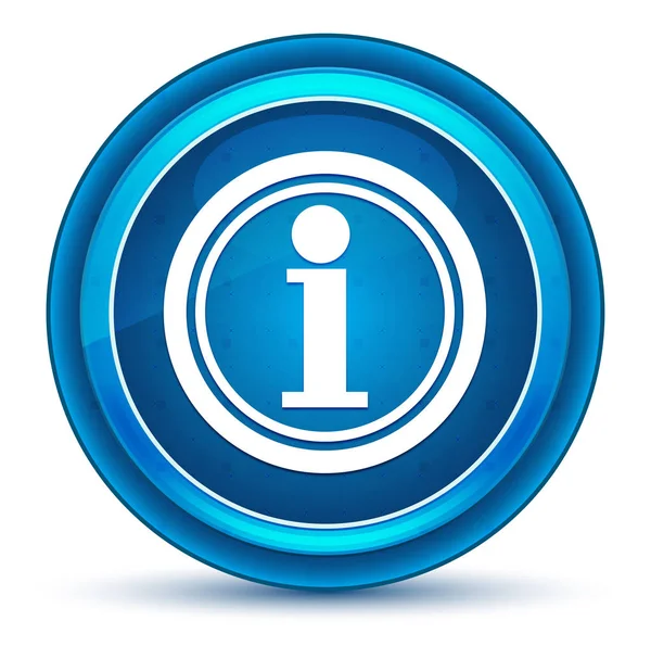 Info pictogram Eyeball blauwe ronde knop — Stockfoto