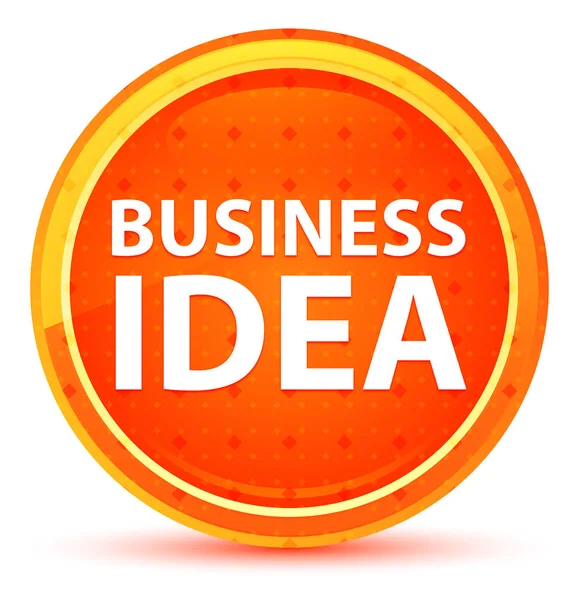 Business Idea Natural Orange Round Button — Stock Photo, Image