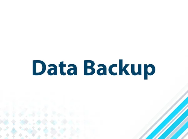 Data Backup Modern Flat Design Biru Latar Belakang Abstrak — Stok Foto