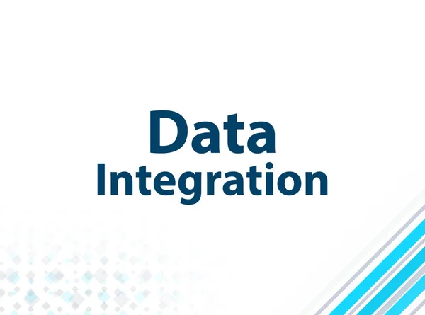 Integrasi Data Desain Datar Modern Latar Belakang Abstrak Biru — Stok Foto