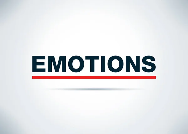 Emociones Resumen Fondo plano Diseño Ilustración — Foto de Stock