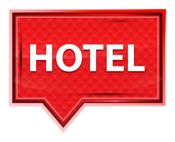 Hotel nebbioso rosa pulsante banner — Foto Stock