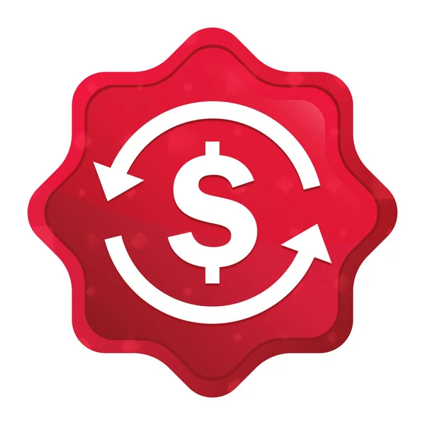 Ikona Dolar wymiana pieniądze symbol mglisty Róża — Zdjęcie stockowe
