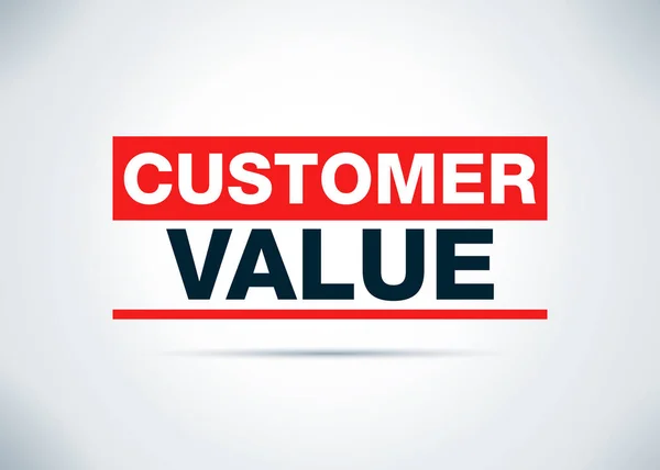 Customer Value Abstract Flat Background Design Illustration