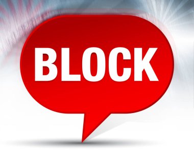 Blok Kırmızı Bubble Arka Plan