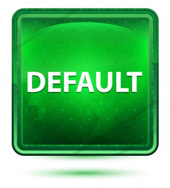 Varsayılan Neon Açık Yeşil Kare Düğmesi