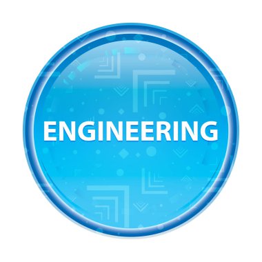 Mühendislik çiçek mavi yuvarlak düğme