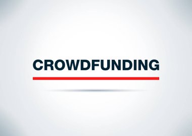 Crowdfunding Soyut Düz Arka Plan Tasarım İllüstrasyon