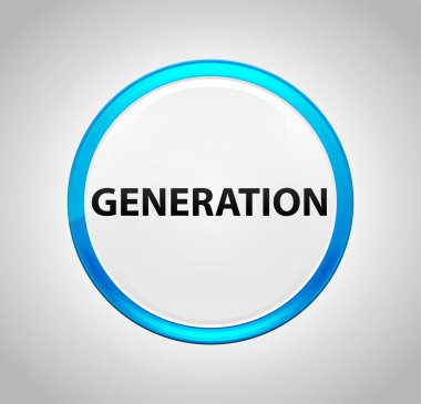 Nesil Yuvarlak Mavi Buton