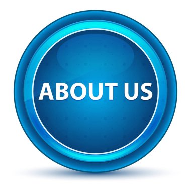 Hakkımızda Eyeball Mavi Yuvarlak Düğme