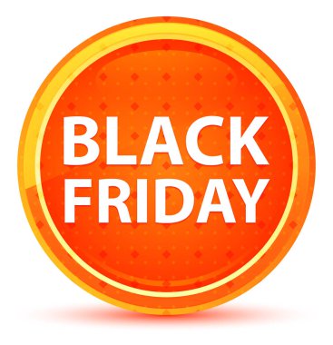 Black Friday Doğal Turuncu Yuvarlak Düğme