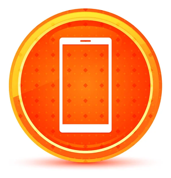 Smartphone Icon Natural orange rund knapp — Stockfoto