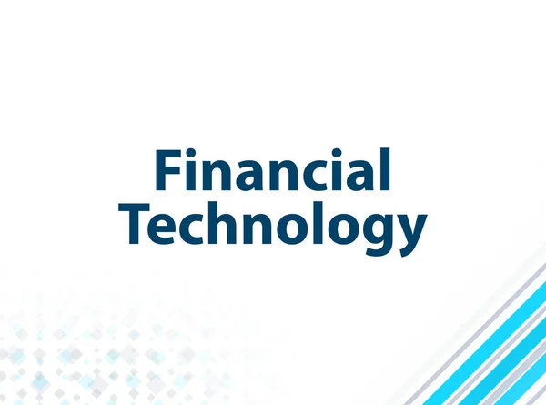 Financial Technology Modern Flat Design Blue Abstract Background
