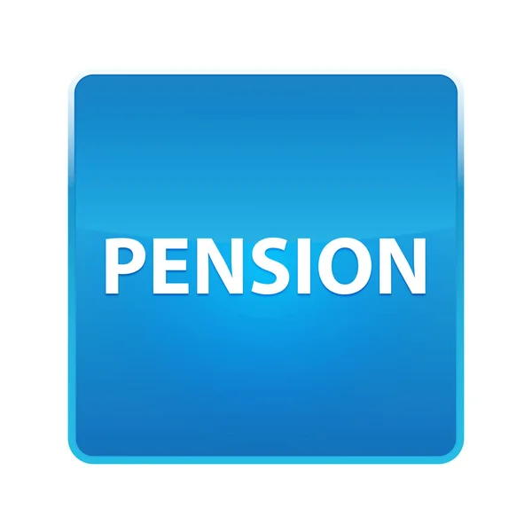 Pension Shiny blå fyrkantig knapp — Stockfoto