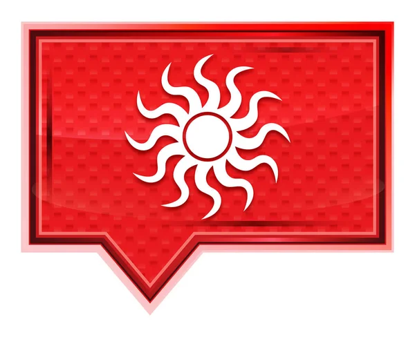 Güneş simgesi sisli gül pembe afiş düğmesi — Stok fotoğraf
