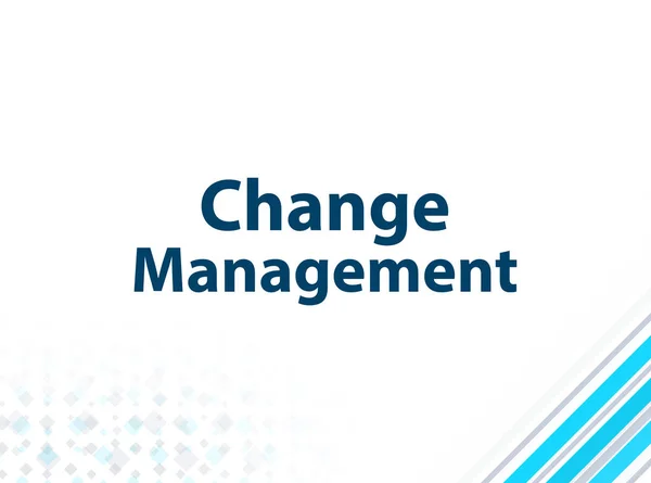 Change Management modern plat ontwerp blauwe abstracte achtergrond — Stockfoto