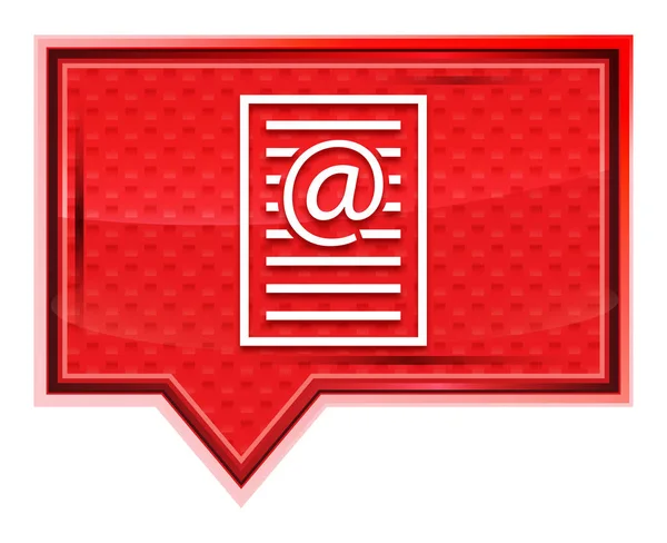 Icono de página de dirección de correo electrónico misty rose pink banner button — Foto de Stock