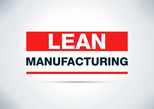 Lean Manufacturing Abstract Flat Background Design Illustration