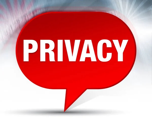 Privacy sfondo bolla rossa — Foto Stock