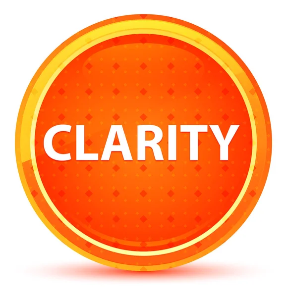 Clarity Natural Orange Round Button — Stok fotoğraf