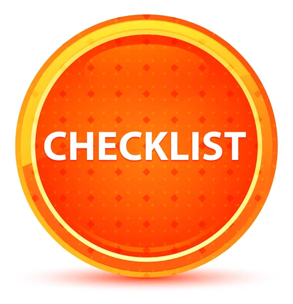 Checklist natuurlijke oranje ronde knop — Stockfoto