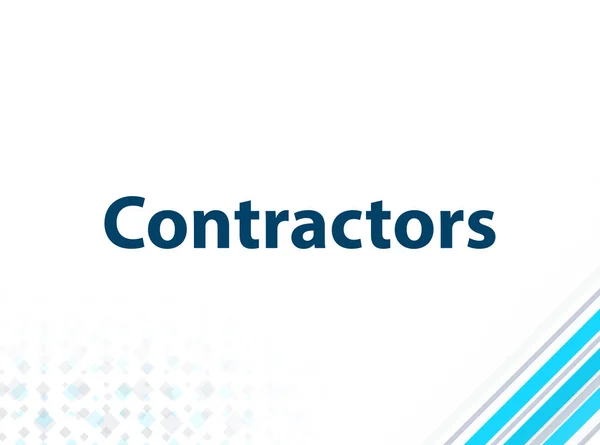 Contractors Modern Flat Design Blue Abstract Background — Stock Photo, Image