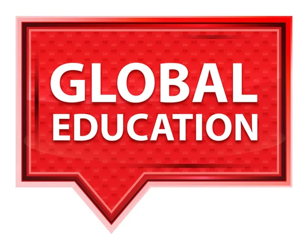 Global Education misty rose pink banner button