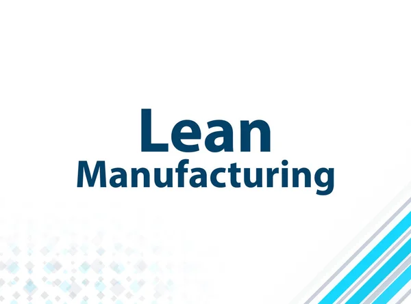 Lean Manufacturing Modern Flat Design Blue Abstract Background