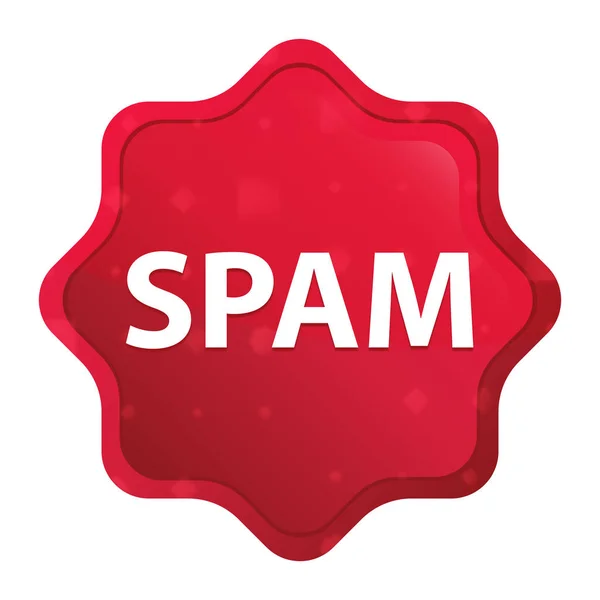 Spam neblig rosa starburst Aufkleber-Taste — Stockfoto