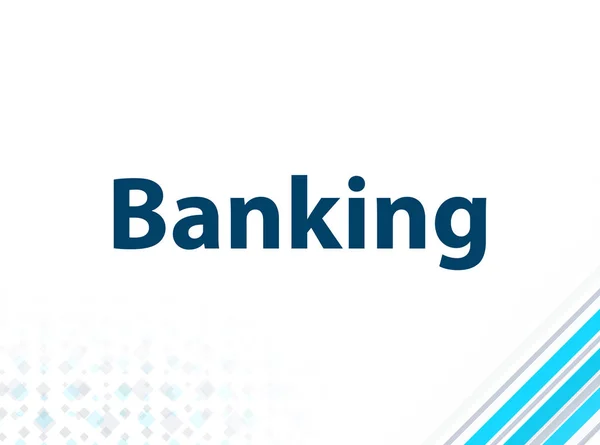 Τραπεζική μοντέρνα επίπεδη σχεδίαση μπλε αφηρημένο φόντο — Φωτογραφία Αρχείου