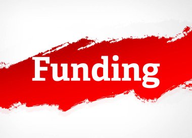 Finansman Kırmızı Fırça Soyut Arka Plan İllüstrasyon