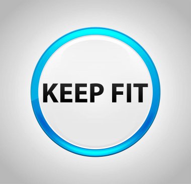 Fit Yuvarlak Mavi Buton Tut