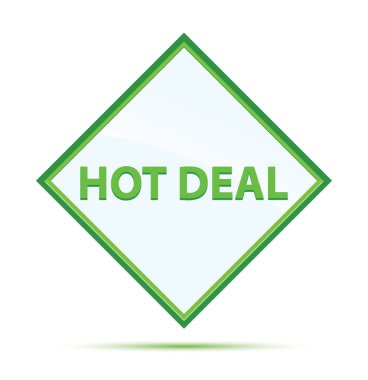 Hot Deal modern soyut yeşil elmas düğmesi