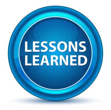 Dersler Öğrenilen Eyeball Mavi Yuvarlak Düğme