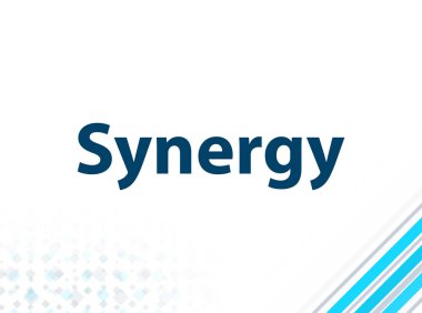 Sinerji Modern Düz Tasarım Mavi Soyut Arka Plan