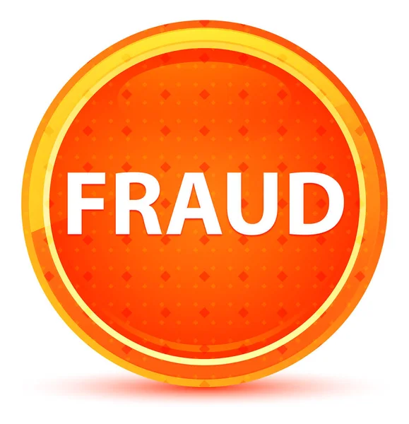 Fraud Natural Orange Round Button — Stock Photo, Image