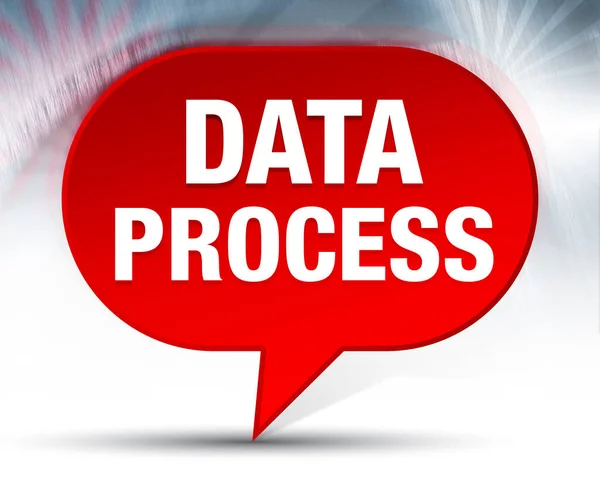 Data Process Red Bubble Background