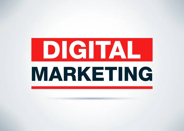Marketing digital Resumen Diseño de fondo plano Ilustración — Foto de Stock