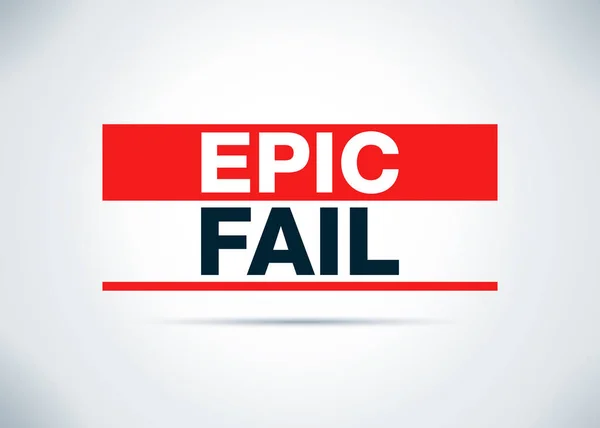 Epic Fail abstract vlakke achtergrond ontwerp illustratie — Stockfoto