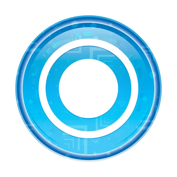 Inspelnings ikon blommig blå rund knapp — Stockfoto