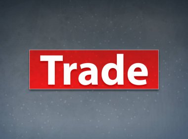 Ticaret Kırmızı Banner Soyut Arka Plan